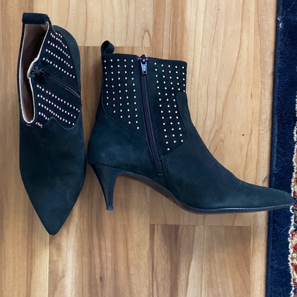 ZARA SUEDE ANKLE KITTEN HEEL BOOTS :D - Picture 14 of 16